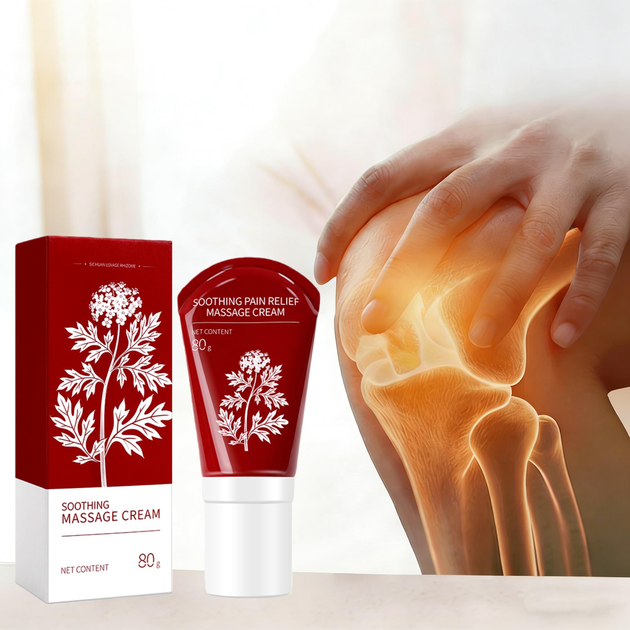 DoctorPro Soothing Massage Cream 80g Joint Relief Roll Muscle Comfort Non-Greasy Refreshing Formula for Knees, Lumbar, Neck, Back,Shoulders, Hands, and Feet, Menthol Gel DoctorProAu supplements