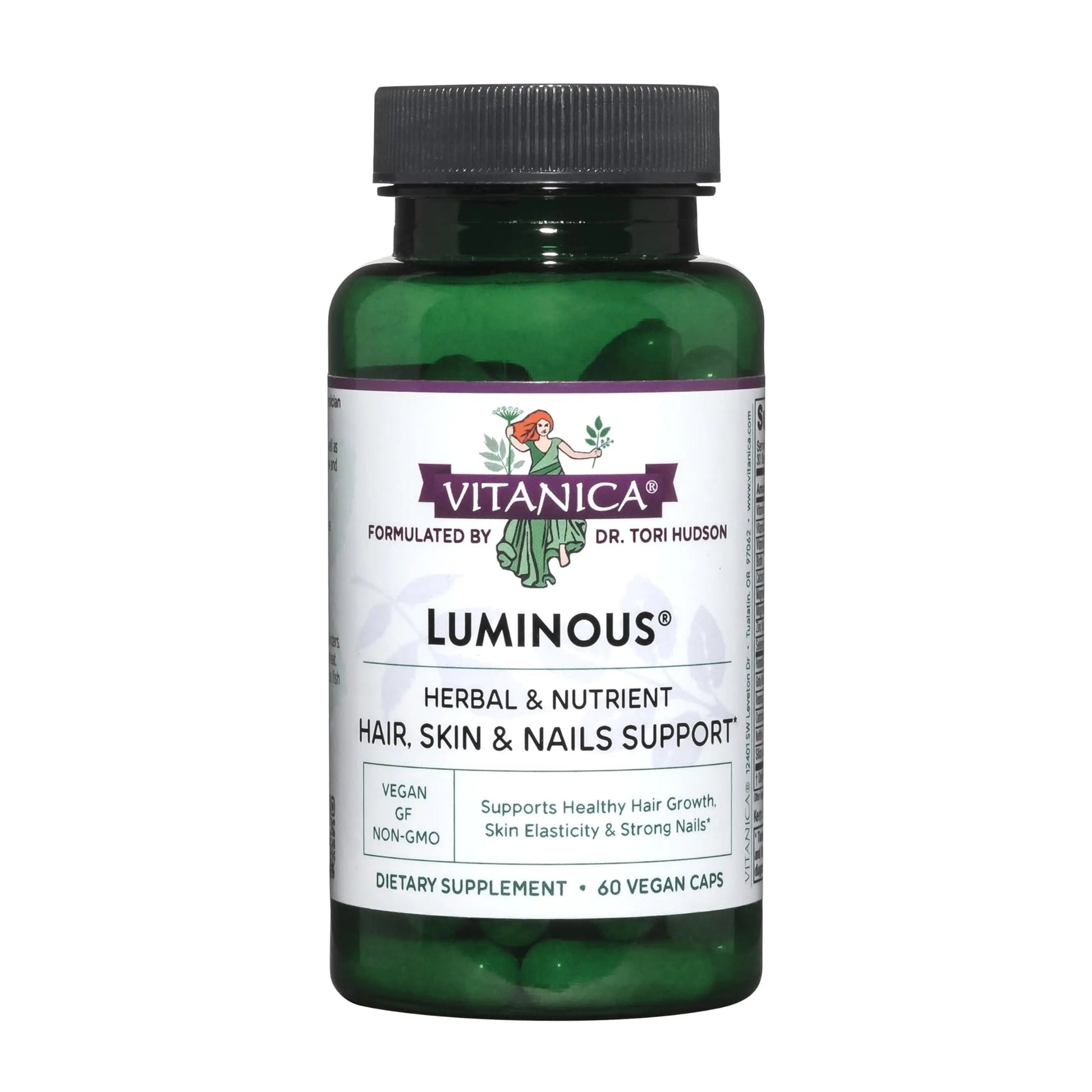 Vitanica, Luminous, Hair, Skin and Nail Support, Vegan, 60 Capsules VitanicaAu supplements
