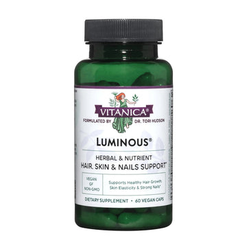 Vitanica, Luminous, Hair, Skin and Nail Support, Vegan, 60 Capsules VitanicaAu supplements