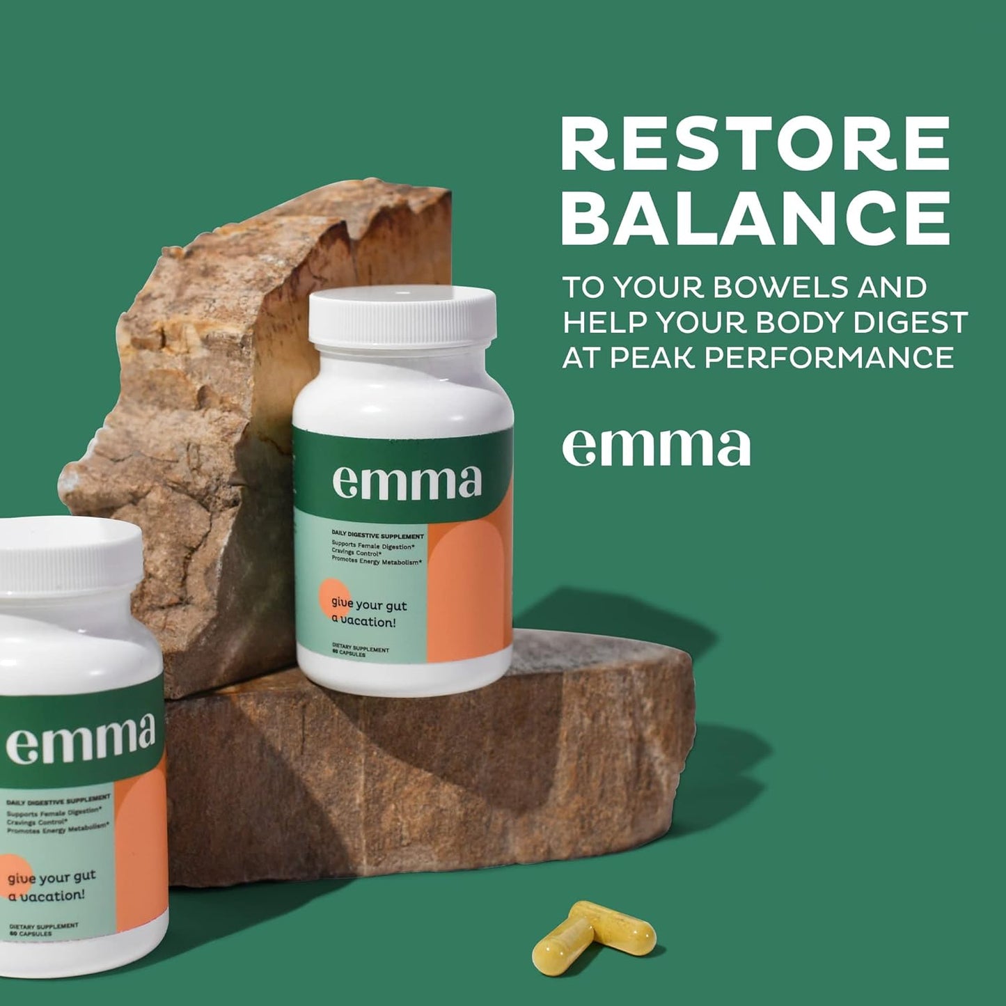 Emma Gut Health - Gas and Bloating Relief, Constipation, Leaky Gut Repair EmmaUS supplements