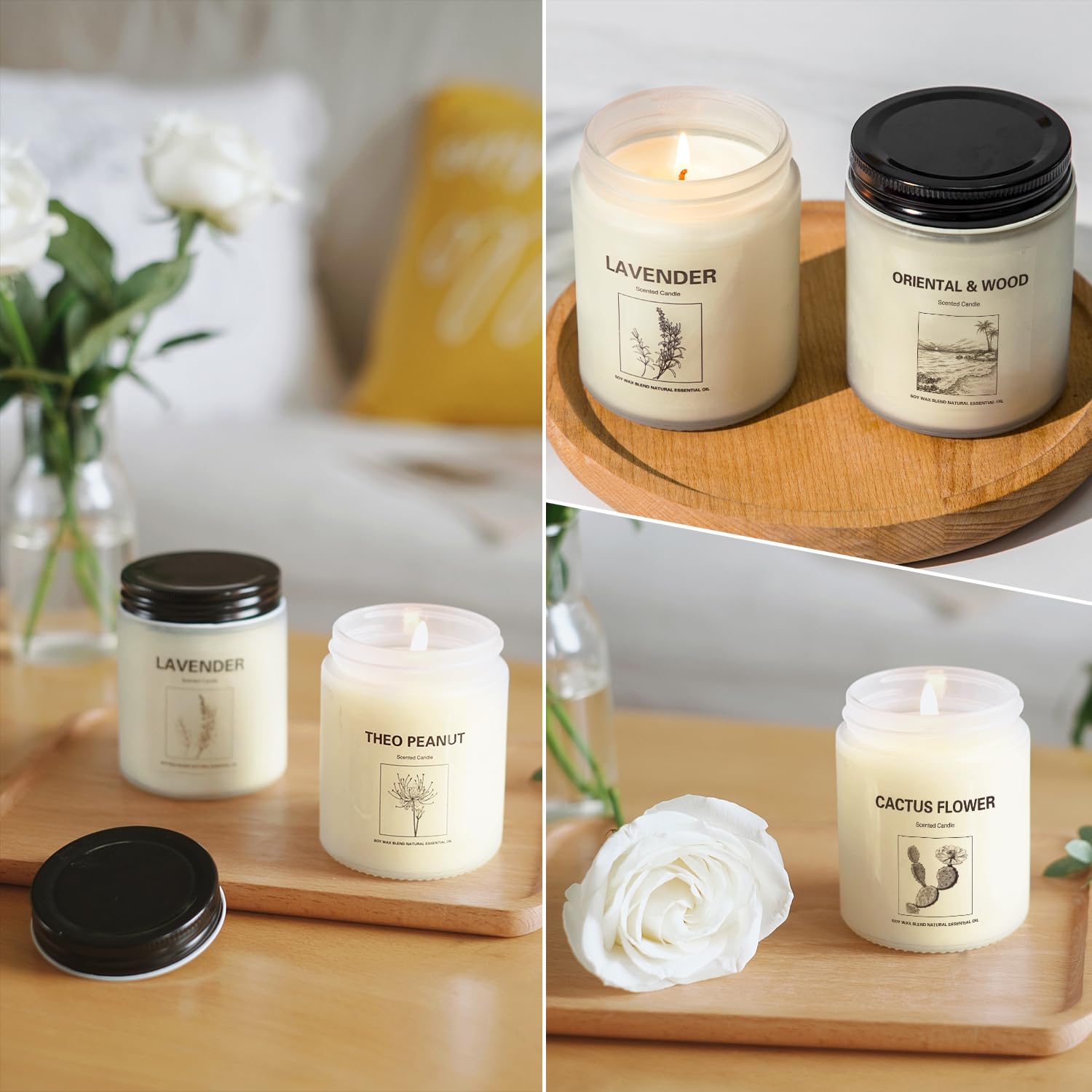 6 Pack Scented Candles, Aromatherapy Candles Gifts Set for Women, 42.6 oz 300 Hour Long Lasting YINUO LIGHTAu supplements