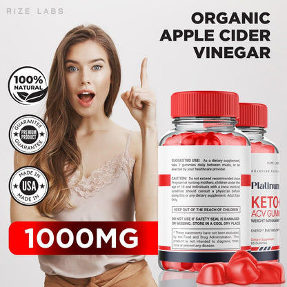 Platinum Keto AVC Gummies, Platinum Keto+ACV Gummies for Advanced Weight Loss rize labsUS supplements