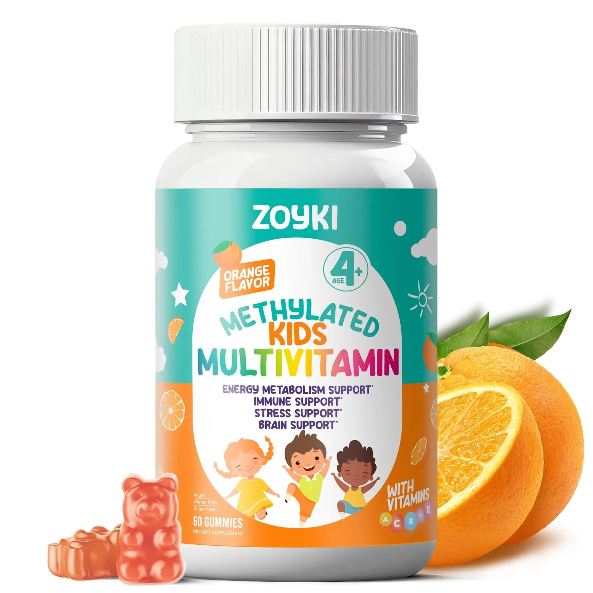 Zoyki Methylated Multivitamin Gummies for Kids - Children’s MTHFR Support Supplement with B Complex 5-MTHF Folate (L-Methylfolate) ZoykiAu supplements
