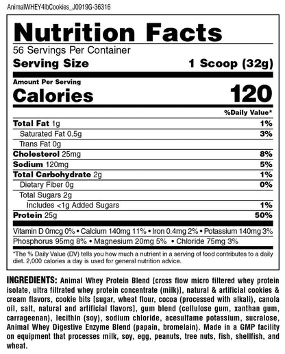 Animal Whey Isolate Protein Powder, Loaded for Post Workout and Recovery & Optimum AnimalUS supplements