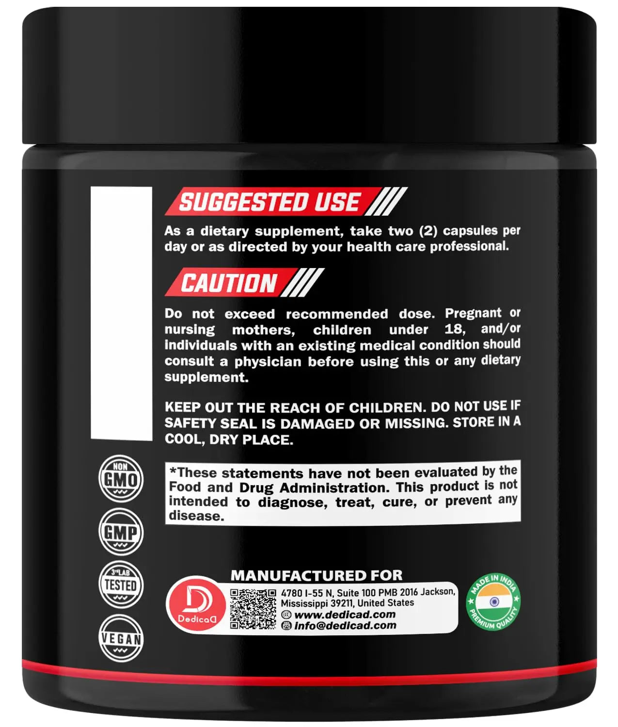 DEDICAD 11in1 Cloves Supplement with Ginger, Ceylon Cinnamon and 8 Other More - Digestive, Immune System, Mood Support - 60 Capsules - 30 Days Supply DEDICADnz supplements