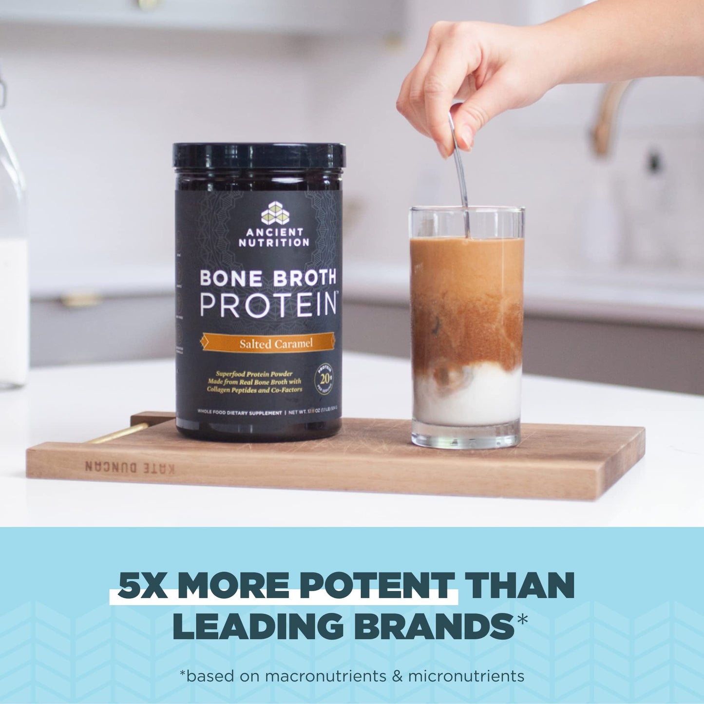 Ancient Nutrition Bone Broth Protein Powder, Salted Caramel, 19g Protein per Serving Ancient NutritionUS supplements