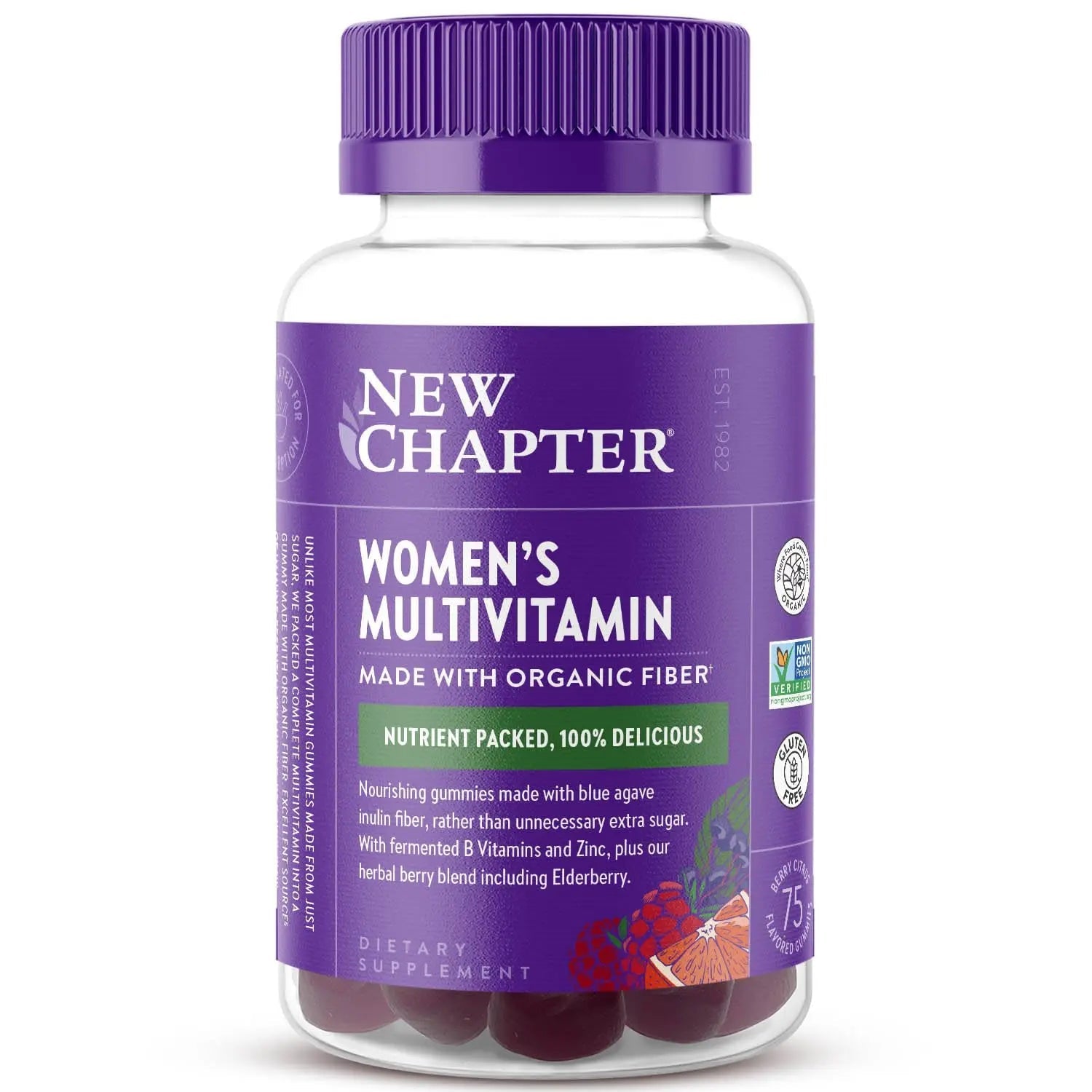 New Chapter Women’s Multivitamin Gummies - 59% Less Sugar, Women’s Gummy Vitamins with Vitamin C, D3 & Zinc New ChapterAu supplements