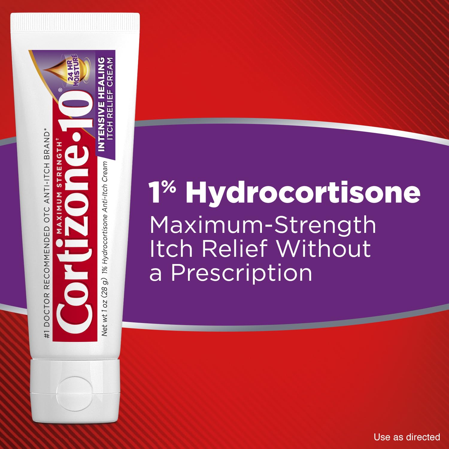 Cortizone-10 Maximum Strength Intensive Healing Itch Relief Cream, 1% Hydrocortisone, Fast-Acting, Anti-Itch Cream for Bug Bites, Rash, Eczema, Psoriasis, Poison Ivy, Oak, Sumac & More, 1 oz Cortizone 10Au supplements
