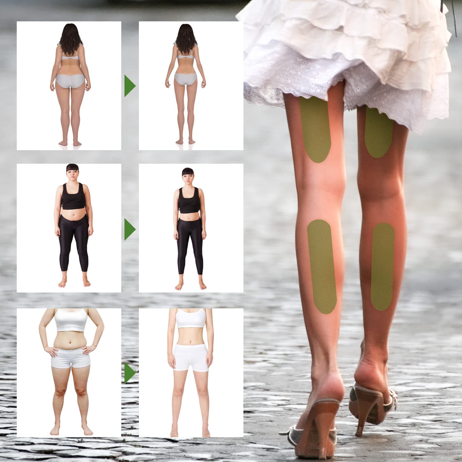 Herballegs Cellulite Reduction Patches, 2 Boxes/60PCS HerbalLegs Patches, Herbal Leg Lifting YSIRFDAu supplements