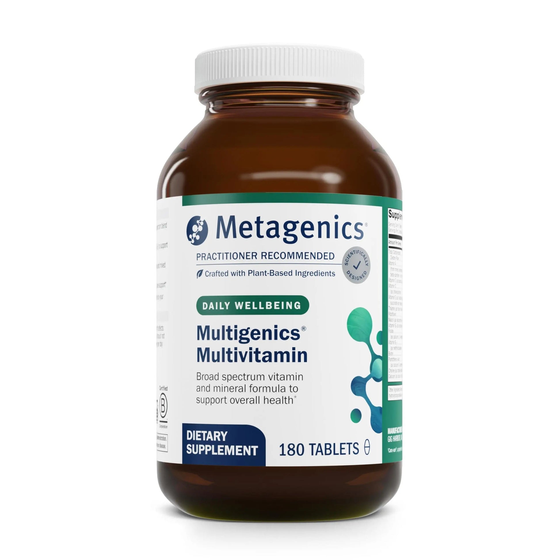 Metagenics Multigenics Multivitamin - Daily Multivitamin with Beta-Carotene, Folic Acid, Calcium & Magnesium - Supports Bone, Heart, Immune & Cellular Health MetagenicsAu supplements