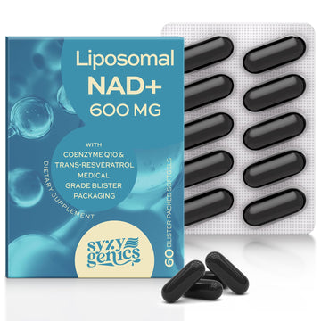 SYZY GENICS NAD+ Supplement 1600mg Extra Strength - Liposomal NMN Alternative with Resveratrol, Urolithin A, CoQ10, Quercetin & ALA - Mitochondrial Energy & Anti-Aging, Cell Regeneration, 60 Softgels SYZY GENICSAu supplements