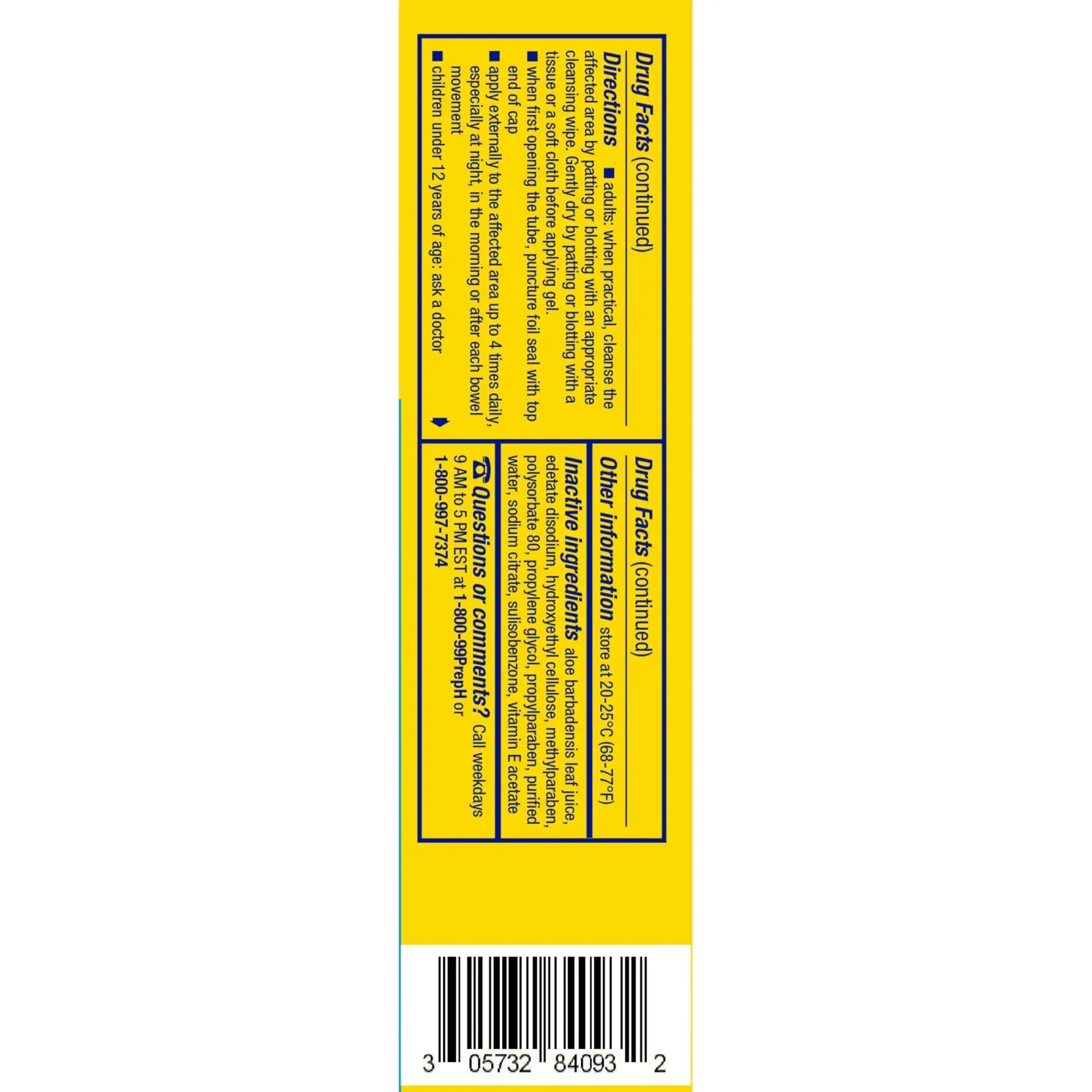 Preparation H Hemorrhoid Cooling Gel with Aloe for Fast Discomfort Relief - 0.9 Oz Tube Preparation HAu supplements