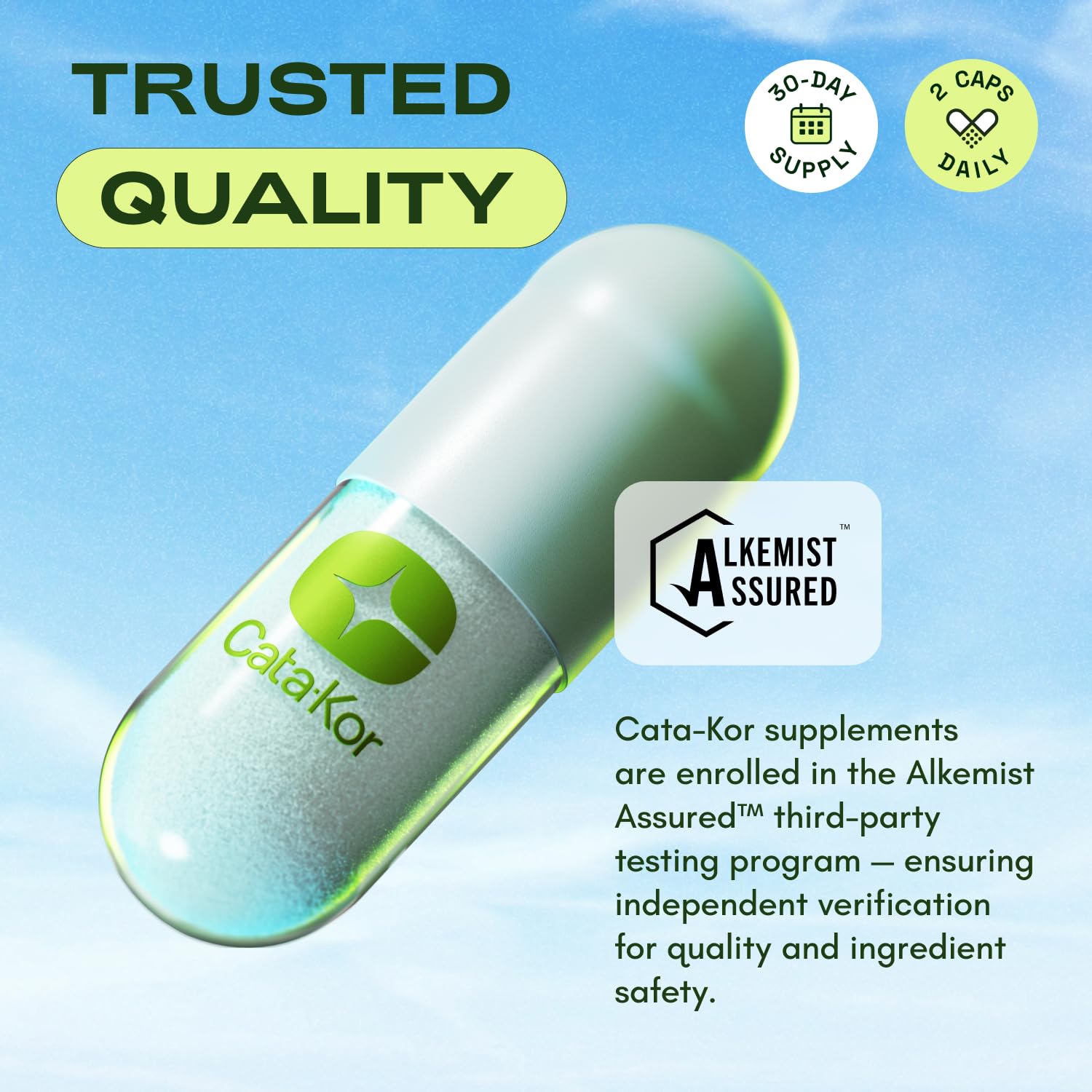 Cata-Kor NMN Supplement Alternative – Liposomal NAD+ Supplement – Third-Party Tested – NAD CORE – 30-Day Supply – 60 Capsules Cata-KorAu supplements