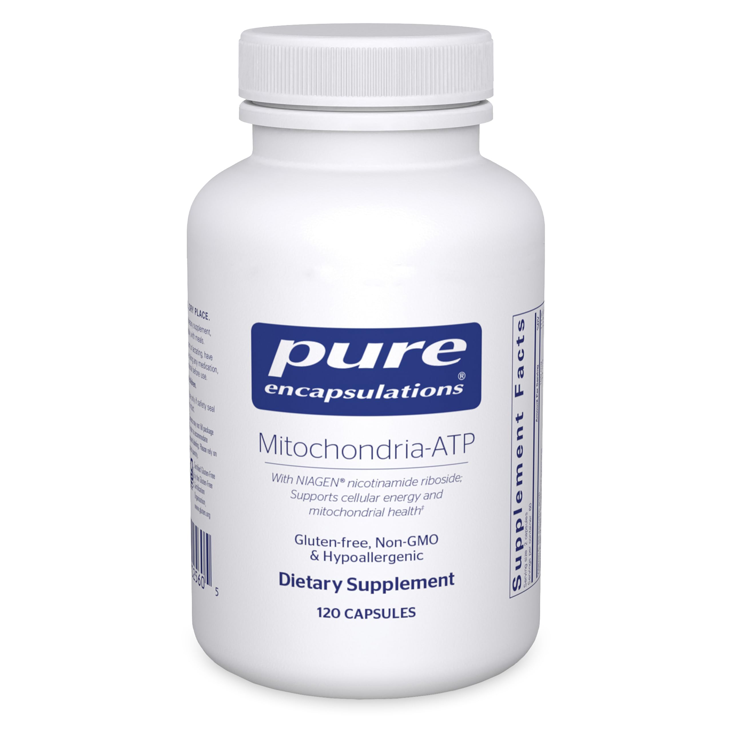 Pure Encapsulations Mitochondria-ATP - Mitochondrial Support - ATP Production Aid* - with Vitamin C, Vitamin E & Thiamin - Antioxidant Support - 120 Capsules Pure EncapsulationsAu supplements