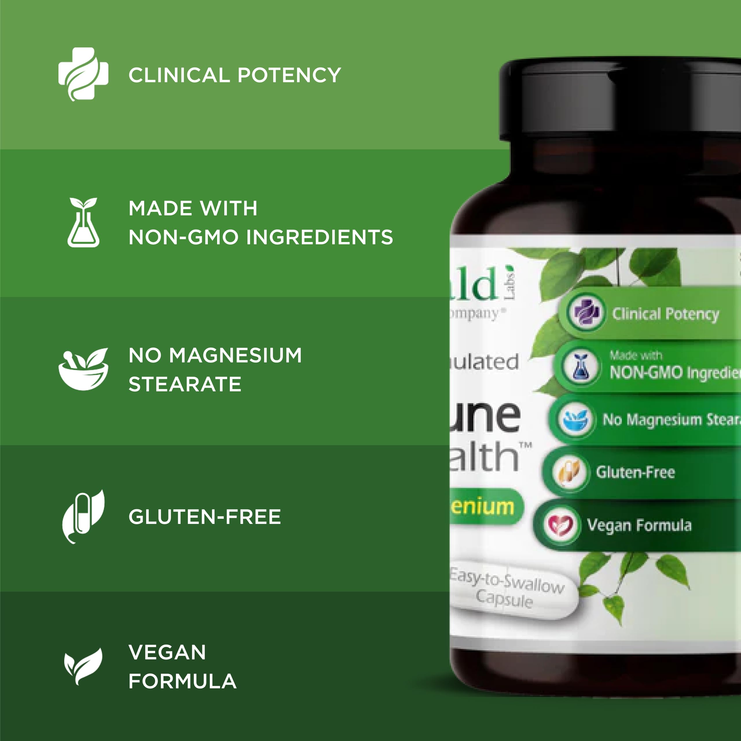 Emerald Labs HashiMune Health - Vegan Thyroid & Immune Support Supplement - Includes SelenoExcell Selenium & Myo-Inositol - 60 Vegetable Capsules (30-Day Supply) EMERALD LABSAu supplements