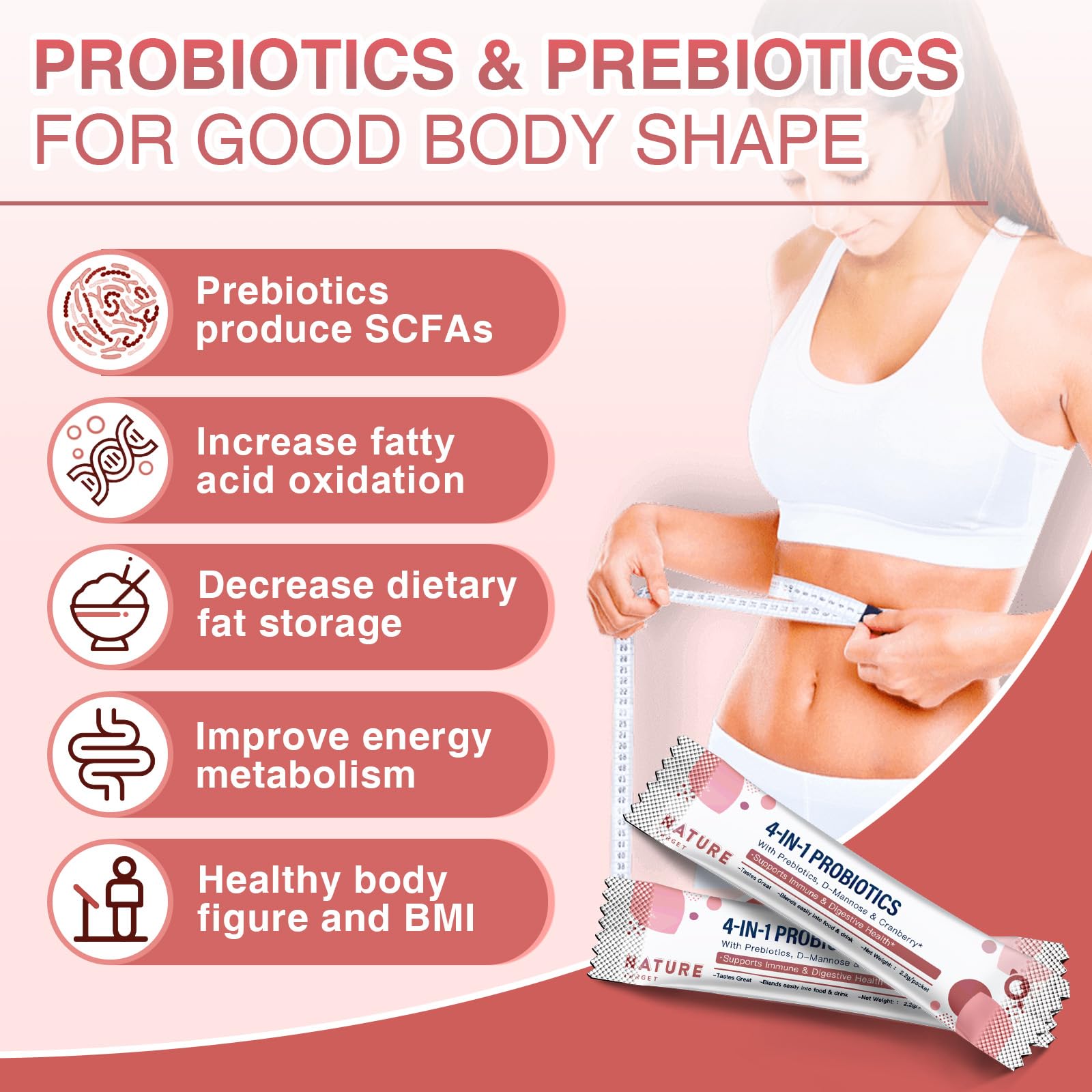 NATURE TARGET Probiotics-for-Women Prebiotics-and-Probiotics-Powder, 100-Billion-CFUs 45-Day-Supply, Women's-Probiotic with D-Mannose and Cranberry for Urinary Tract/Gut/Digestive Health NATURE TARGETAu supplements