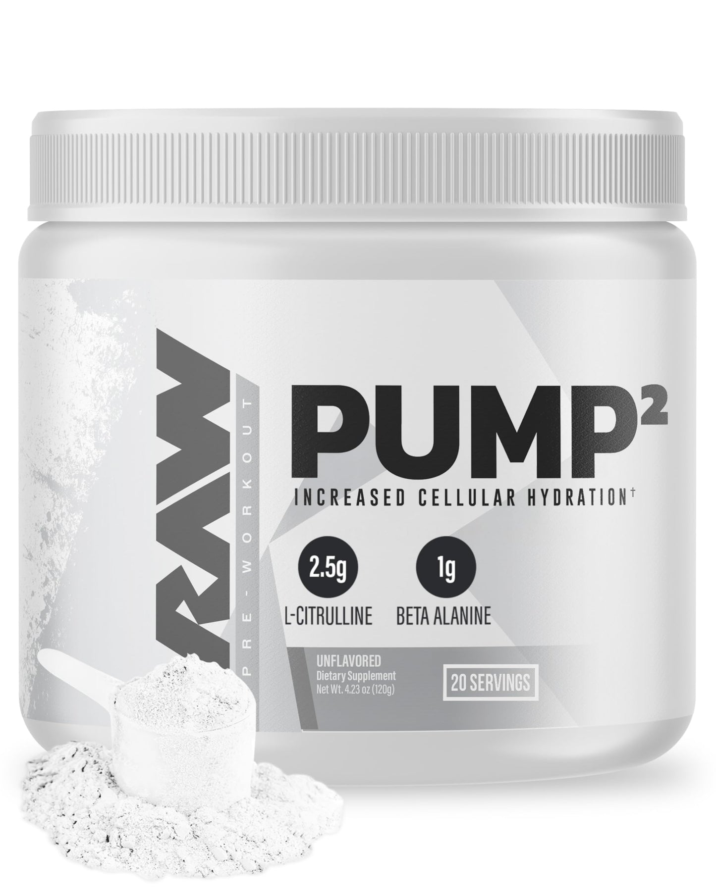 RAW Pump2 Pre Workout | Glycerol Pump Pre Workout Supplement, Pair Pump Supplement for Best Results Or Any Preworkout Powder | Enhanced Hydratio RAWUS supplements