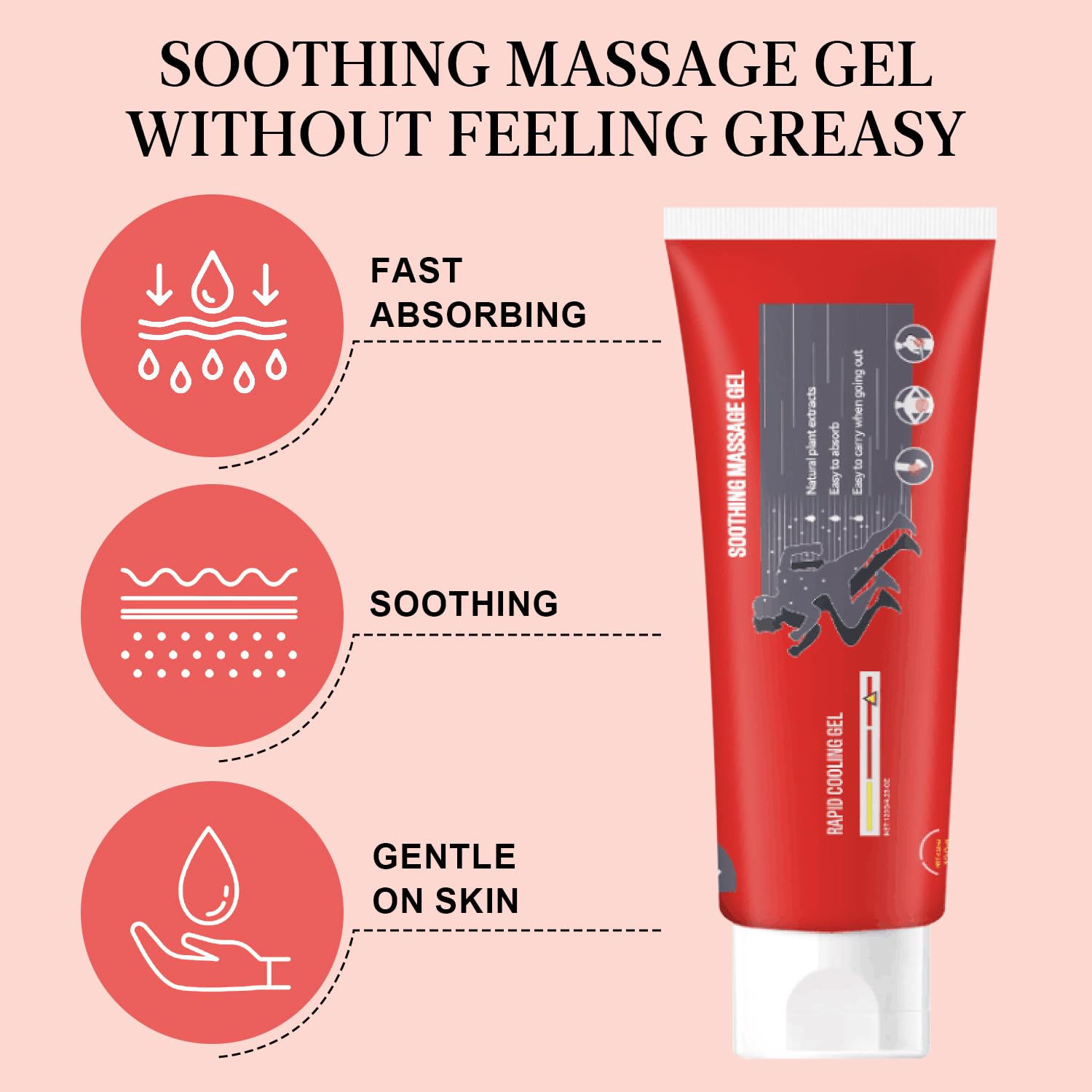 Joint Gel, Soothing Massage Cream, Joint Soothing Comfort Gel for Back, Neck, Keen, Muscle, and Foot, Absorb Quickly, Natural and Non-Greasy, 4.23OZ JosmonAu supplements