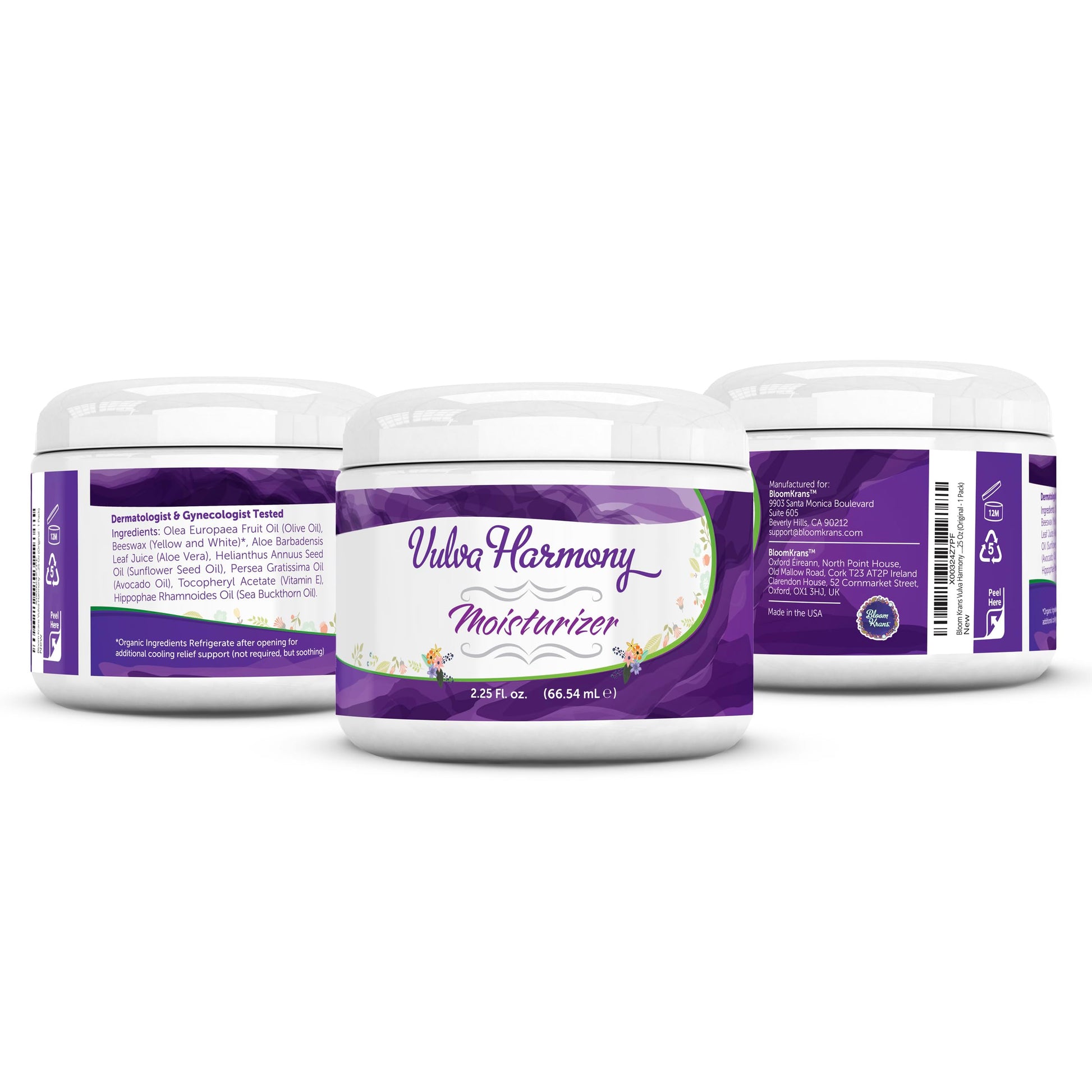 Bloom Krans Vulva Harmony Moisturizer - Vaginal Moisturizer for Women | Dryness, Vaginitis, Itch Relief Bloom KransAu supplements