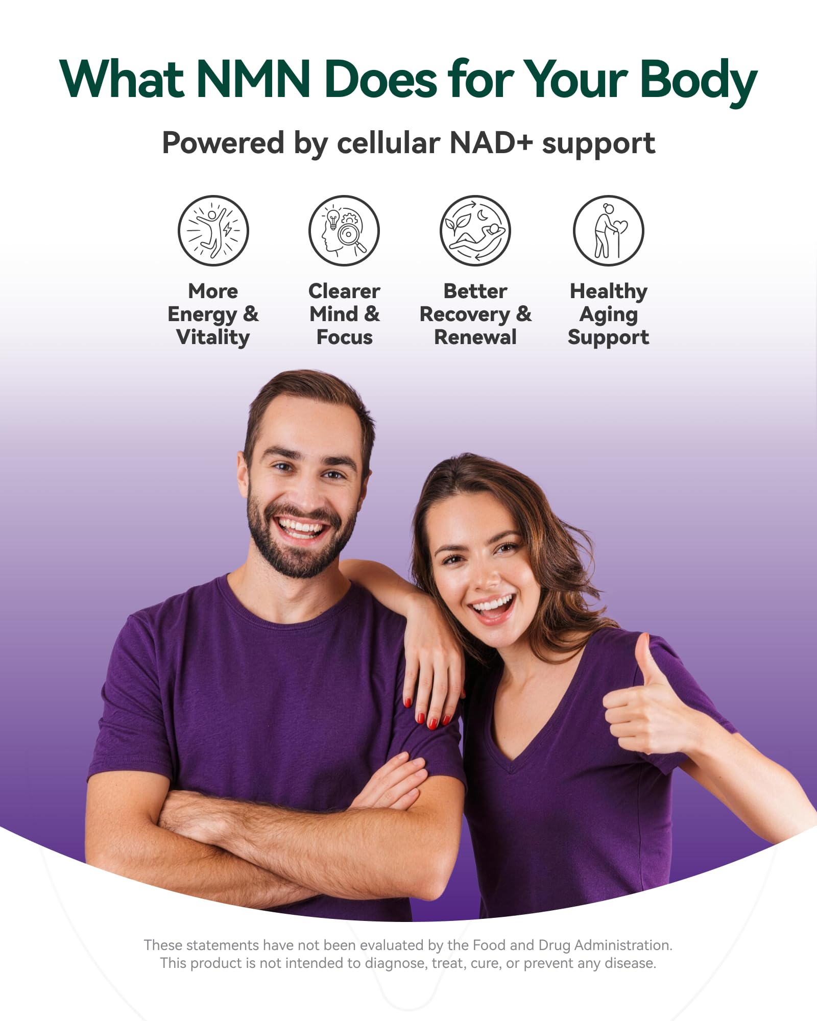 Inner Brightness NMN Supplement 500mg, 99.9% High Purity, Supports NAD+ Levels & Cellular Energy, 5-in-1 Formula with Resveratrol & Astaxanthin, Non-GMO, Gluten-Free, 60 Capsules Inner BrightnessAu supplements