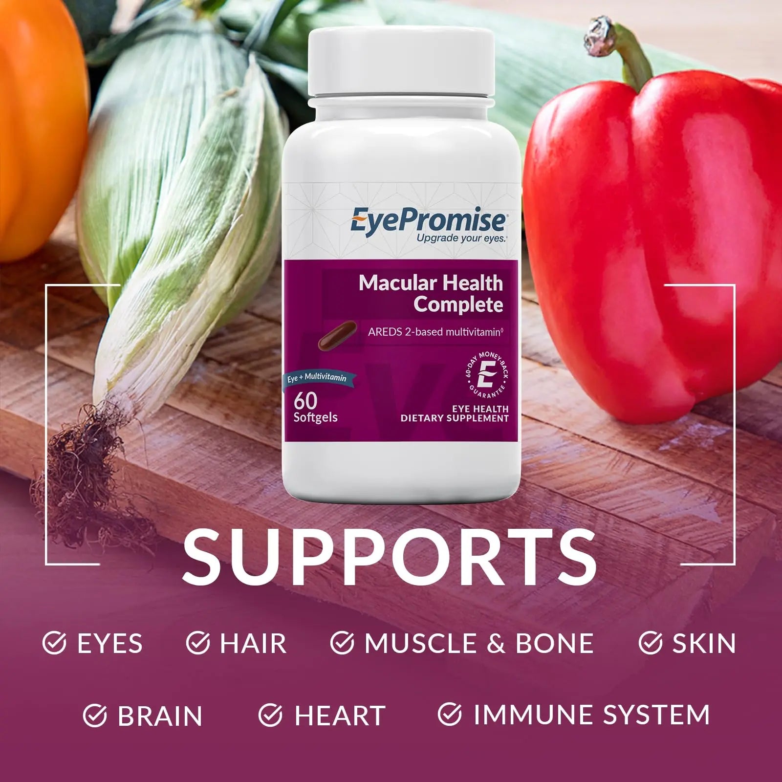 EyePromise Macular Health Complete Supplement - 60 Softgels, 30-Day Supply - Complete Macular Support with 10mg Lutein & Zeaxanthin EyePromiseAu supplements