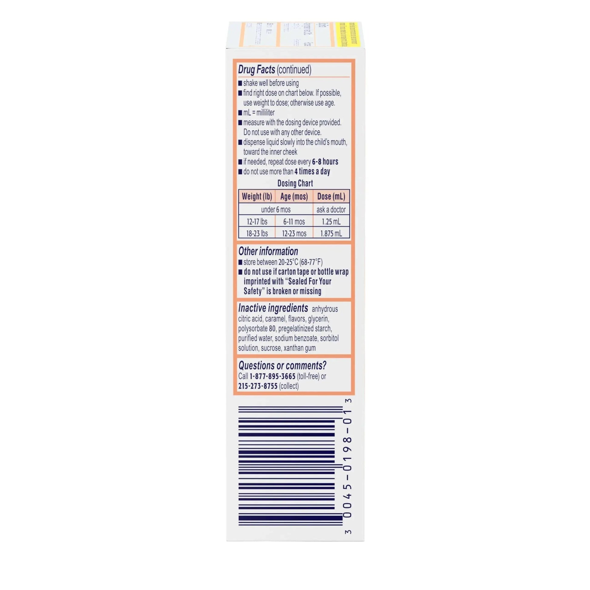 Motrin Infants Infant Ibuprofen Oral Suspension Concentrated Drops, NSAID Fever Reducer & Pain Reliever for Babies, Dye Free, Alcohol-Free, Berry Flavor, Includes Enclosed Syringe, 1 fl. oz Infants' MotrinAu supplements