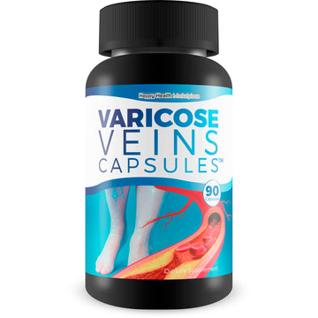 Varicose Veins Capsules - Our Best Natural Varicose Veins Treatment - Varicose Vein Supplement Anti Varicose Veins Women - Herbal Varicose Veins Treatment for Legs - Herbal Remedies for Varicose Veins Happy Health MarketplaceAu supplements