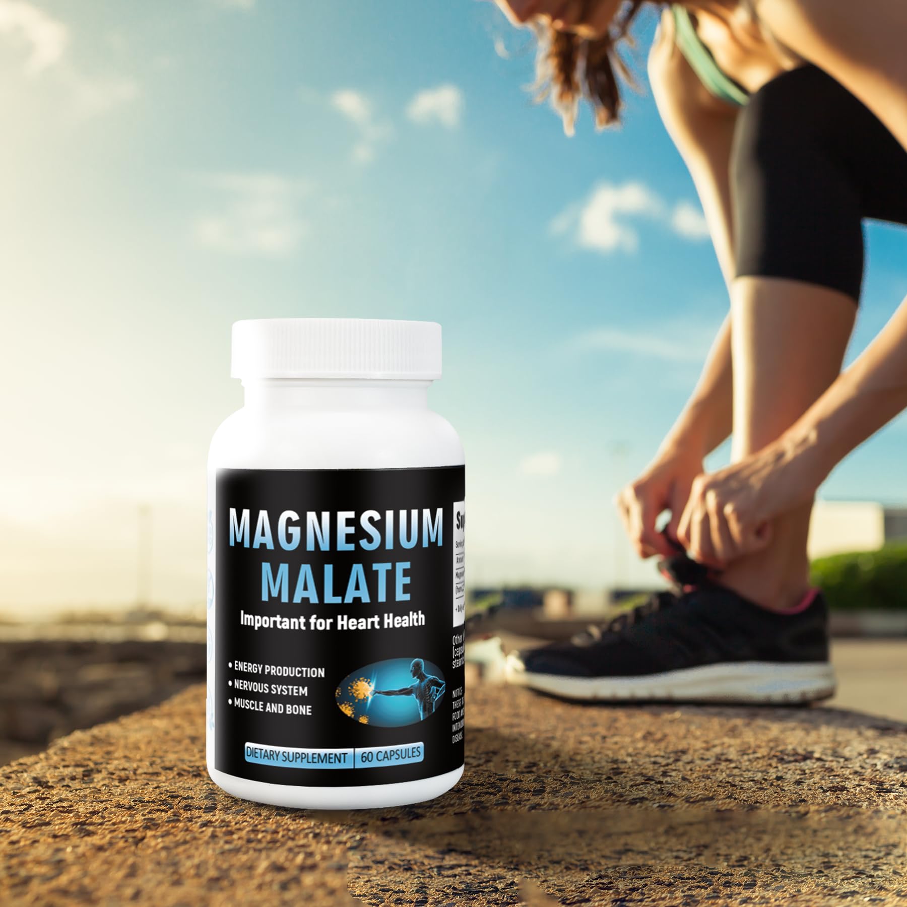 Laicuherb Magnesium Capsules for Bone and Muscle Health, 500 mg Magnesium Supplement, 60 Count, Vegetarian Capsules LaicuherbAu supplements