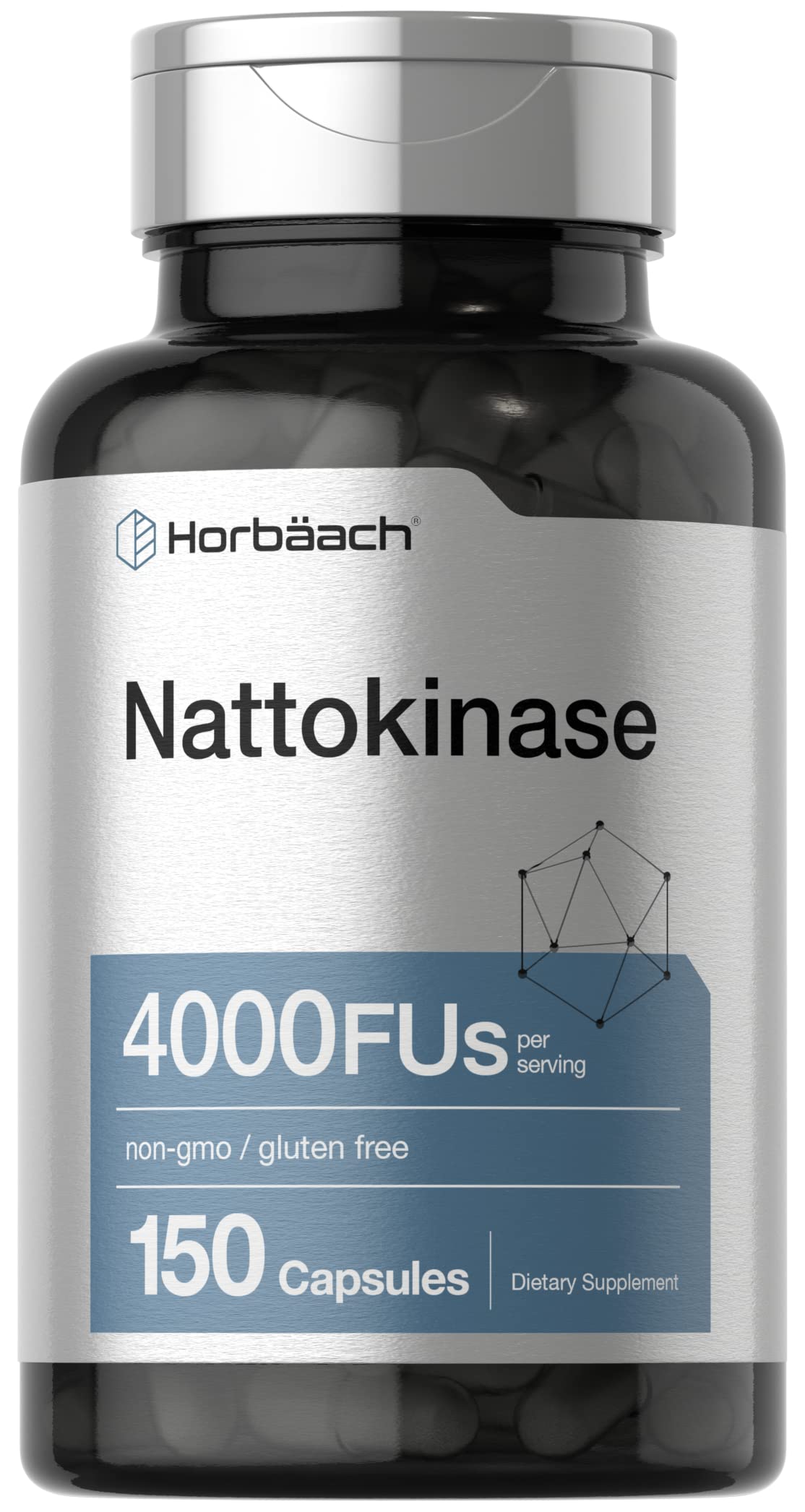 Nattokinase Supplement 4000 FU | 150 Capsules | Non-GMO, Gluten Free | by Horbaach HorbäachUS supplements