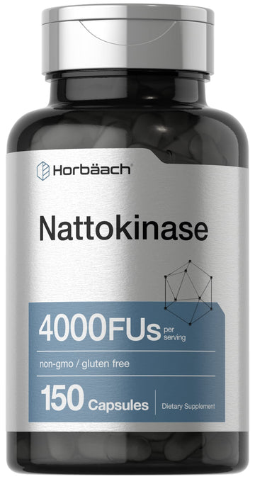 Nattokinase Supplement 4000 FU | 150 Capsules | Non-GMO, Gluten Free | by Horbaach HorbäachAu supplements