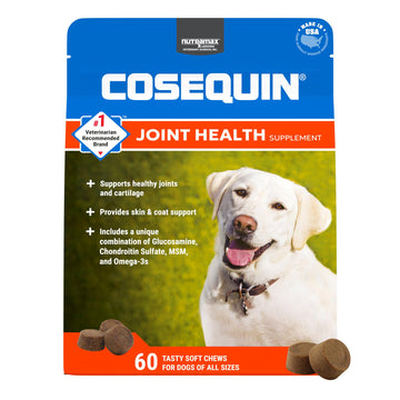 Nutramax Cosequin for Dogs Joint Health Supplement, Contains Glucosamine for Dogs, Chondroitin, MSM and Omega-3s, Supports Joint and Skin and Coat Health, Soft Chews, 60 Count Nutramax LaboratoriesAu supplements