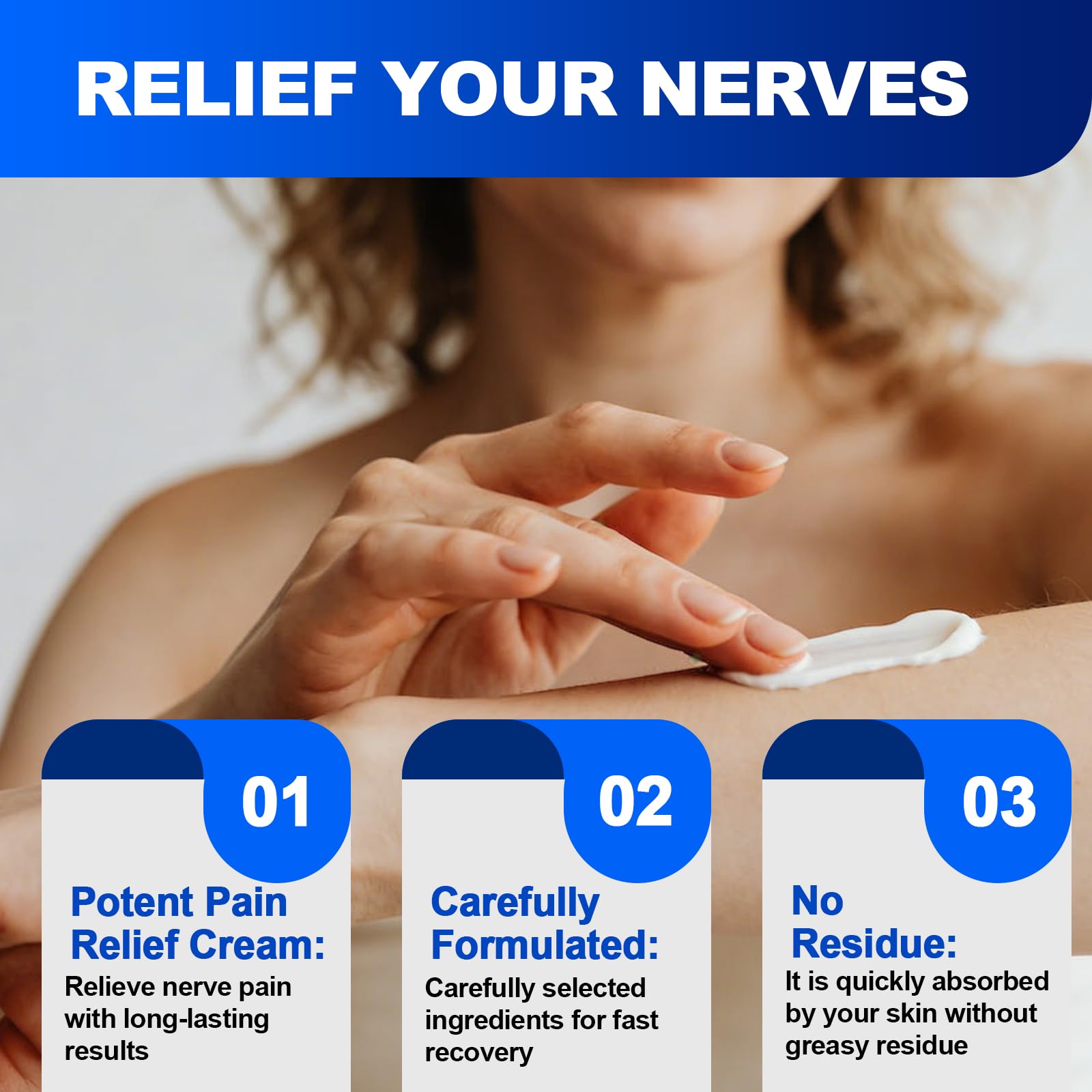 Neuropathy Nerve Relief Cream, Large 4 Oz, Nerve Savior for Neuropathy-Maximum Strength for Feet, Hands, Legs ＆ Toes, Neuropathy Cream with Arnica, Vitamin B6, Aloe Vera ＆ MSM, 120 ml TRPLKJEAu supplements