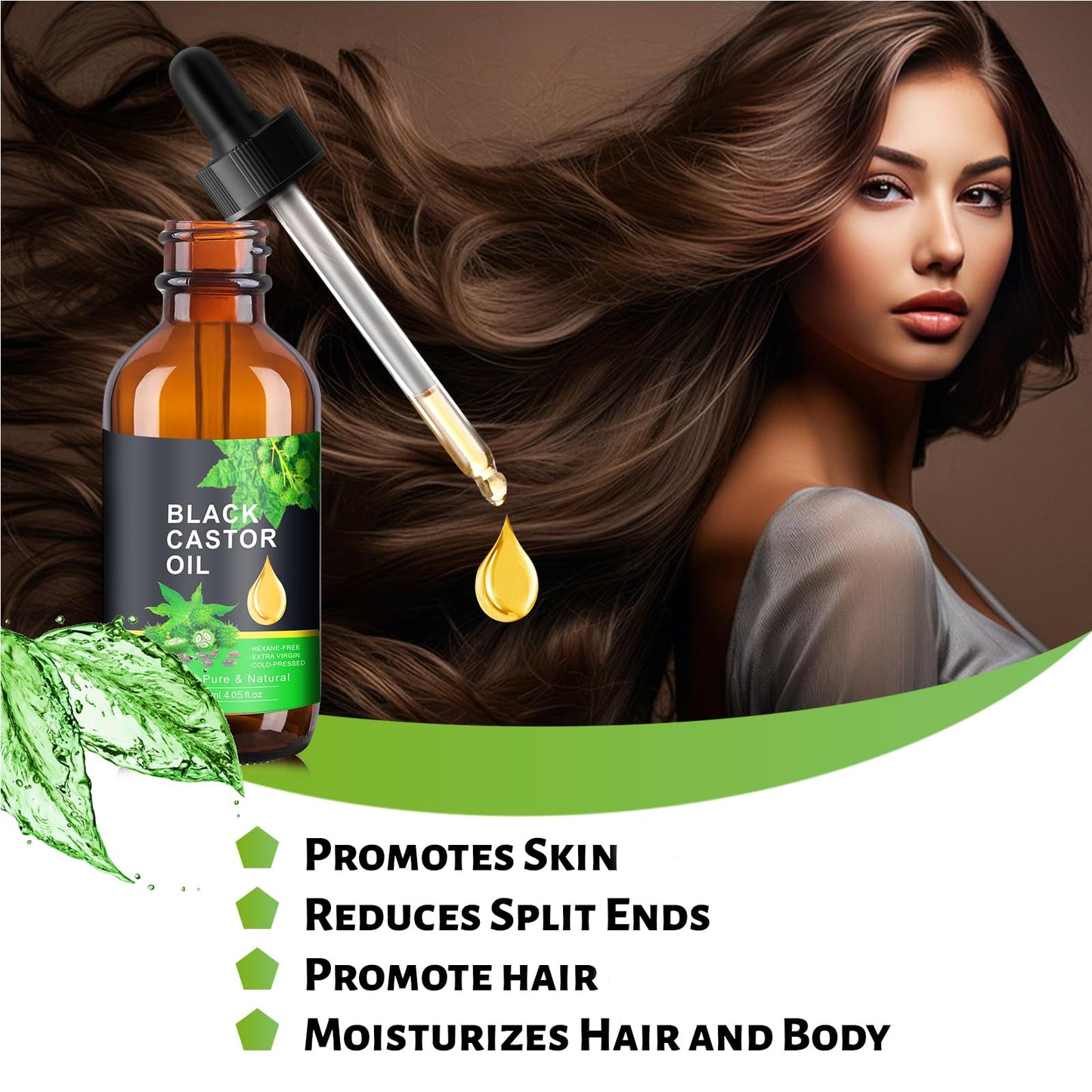 PAVAROP Jamaican Black Castor Oil, Organic Black Castor Oil Cold Pressed in Glass Bottle PAVAROPUS supplements