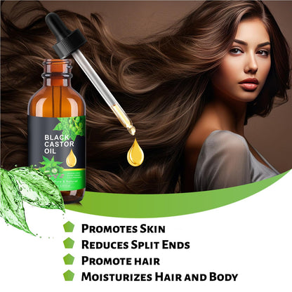 PAVAROP Jamaican Black Castor Oil, Organic Black Castor Oil Cold Pressed in Glass Bottle PAVAROPUS supplements