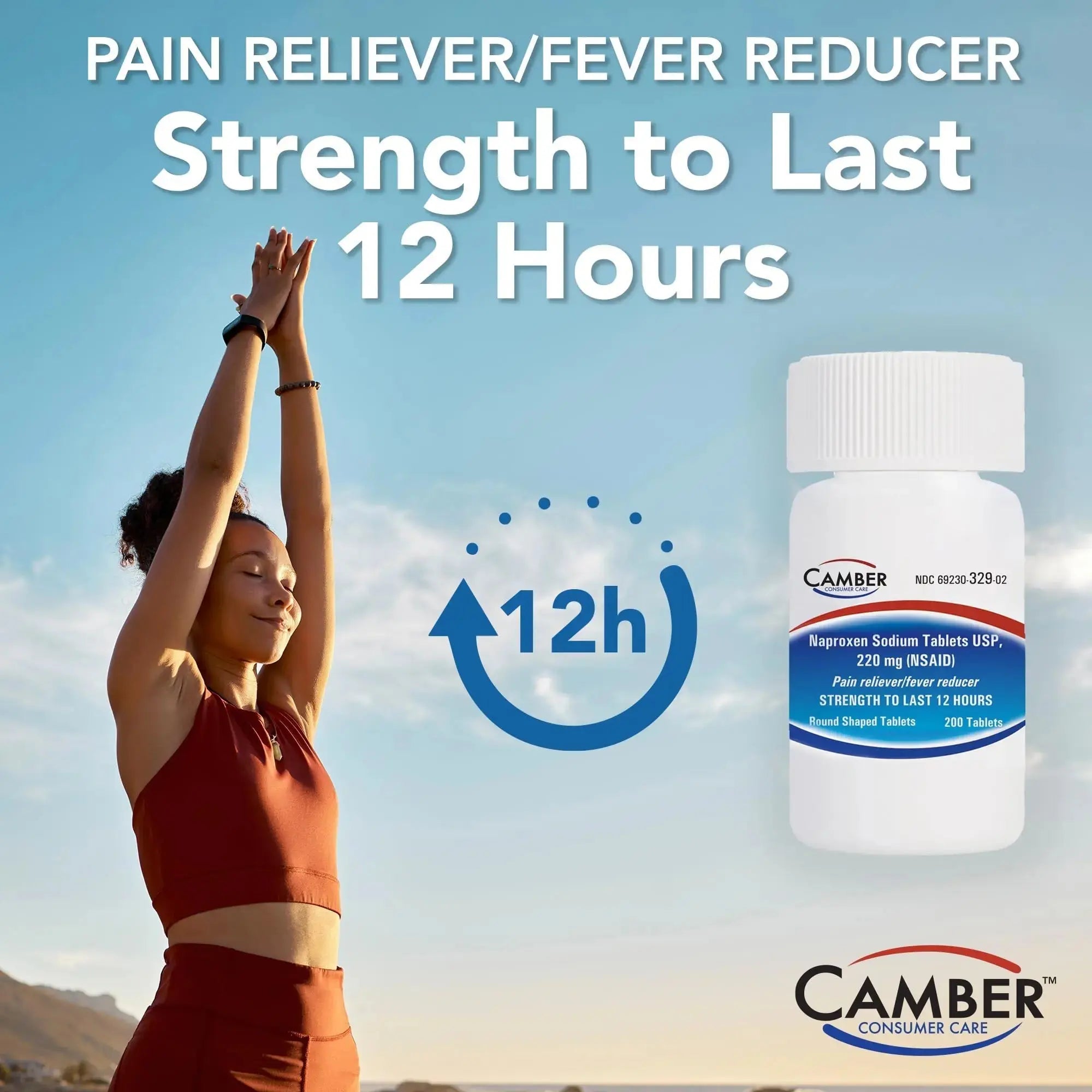Camber Naproxen Sodium, 220 mg - Pain Reliever and Fever Reducer (500 Count) CAMBER PHARMACEUTICALS, INCAu supplements