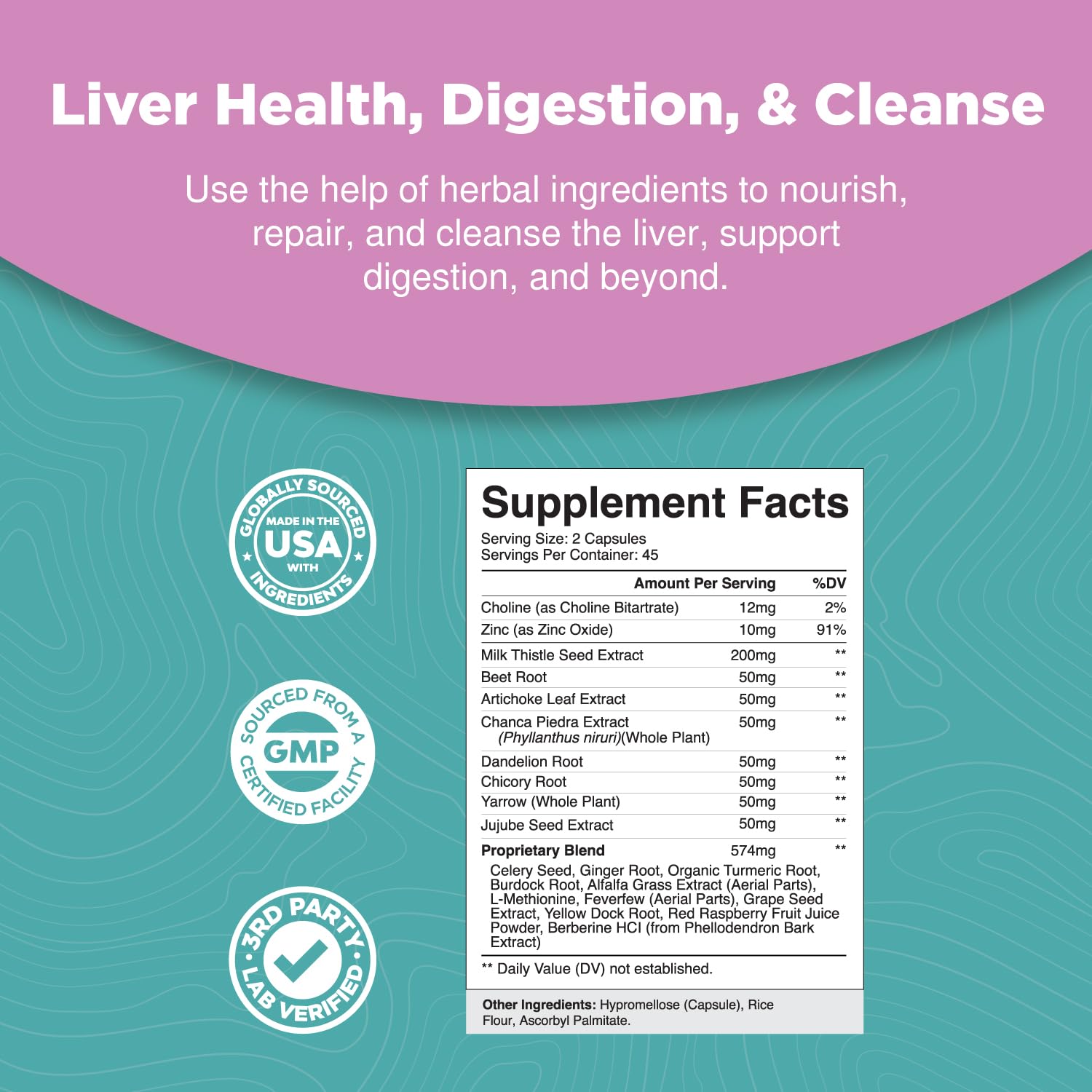 Liver Cleanse Detox & Repair Formula - Herbal Liver Support Supplement Natures CraftAu supplements