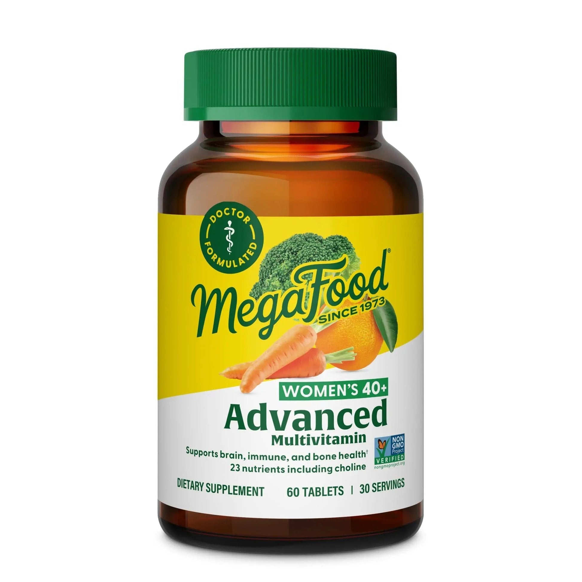 MegaFood Women's 40+ Multivitamin - Multivitamin Supplement for Women with Iron, Vitamins C, B12, K2, A, B6, Choline, and more MegaFoodAu supplements