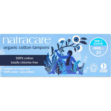 Natracare 2000 Organic All Cotton Non-Applicator Tampons 20 Count NATRACAREAu supplements
