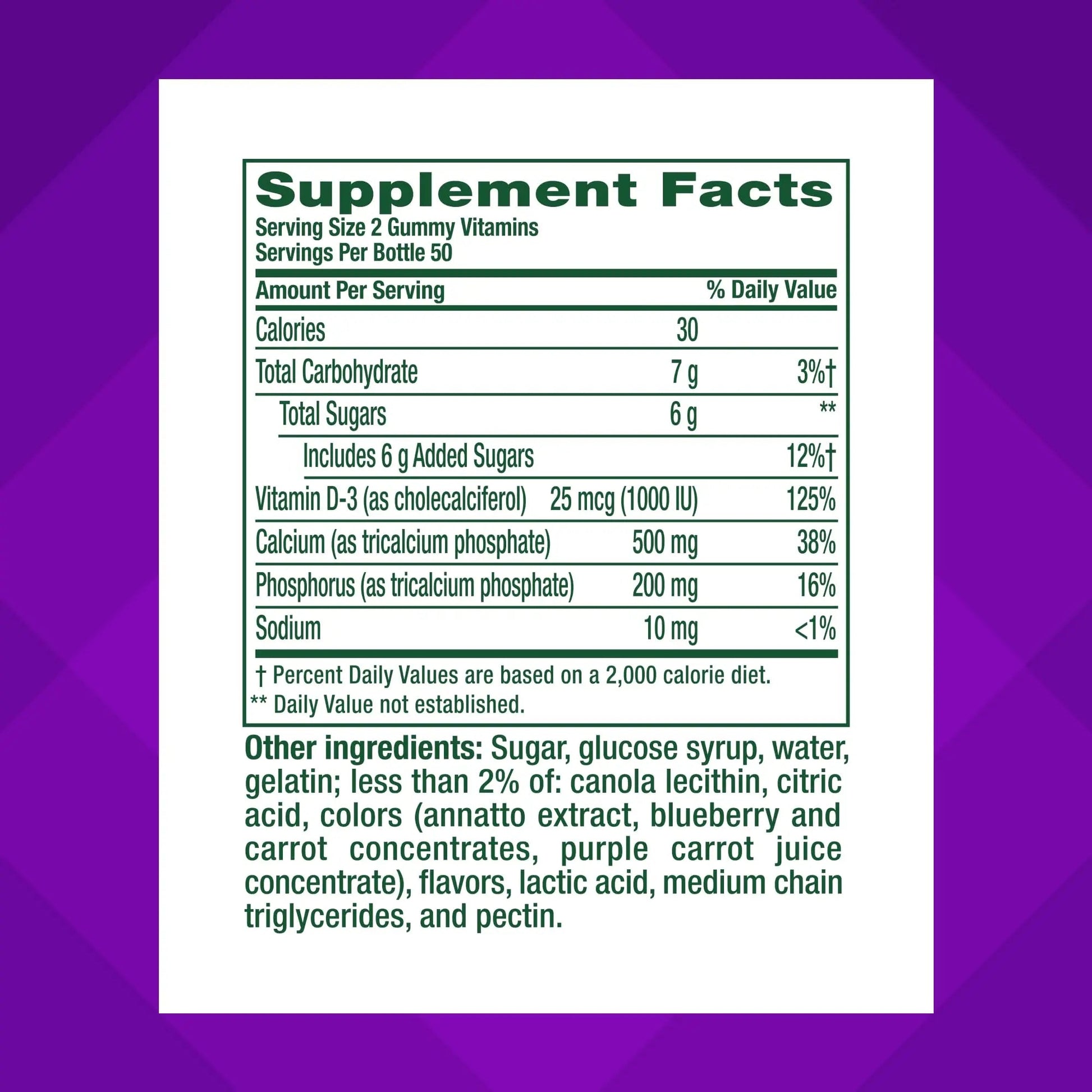 vitafusion Chewable Calcium Gummy Vitamins for Bone and Teeth Support, Calcium Gummies, Fruit and Cream Flavor, 100 Count, 50 Day Supply VitafusionAu supplements