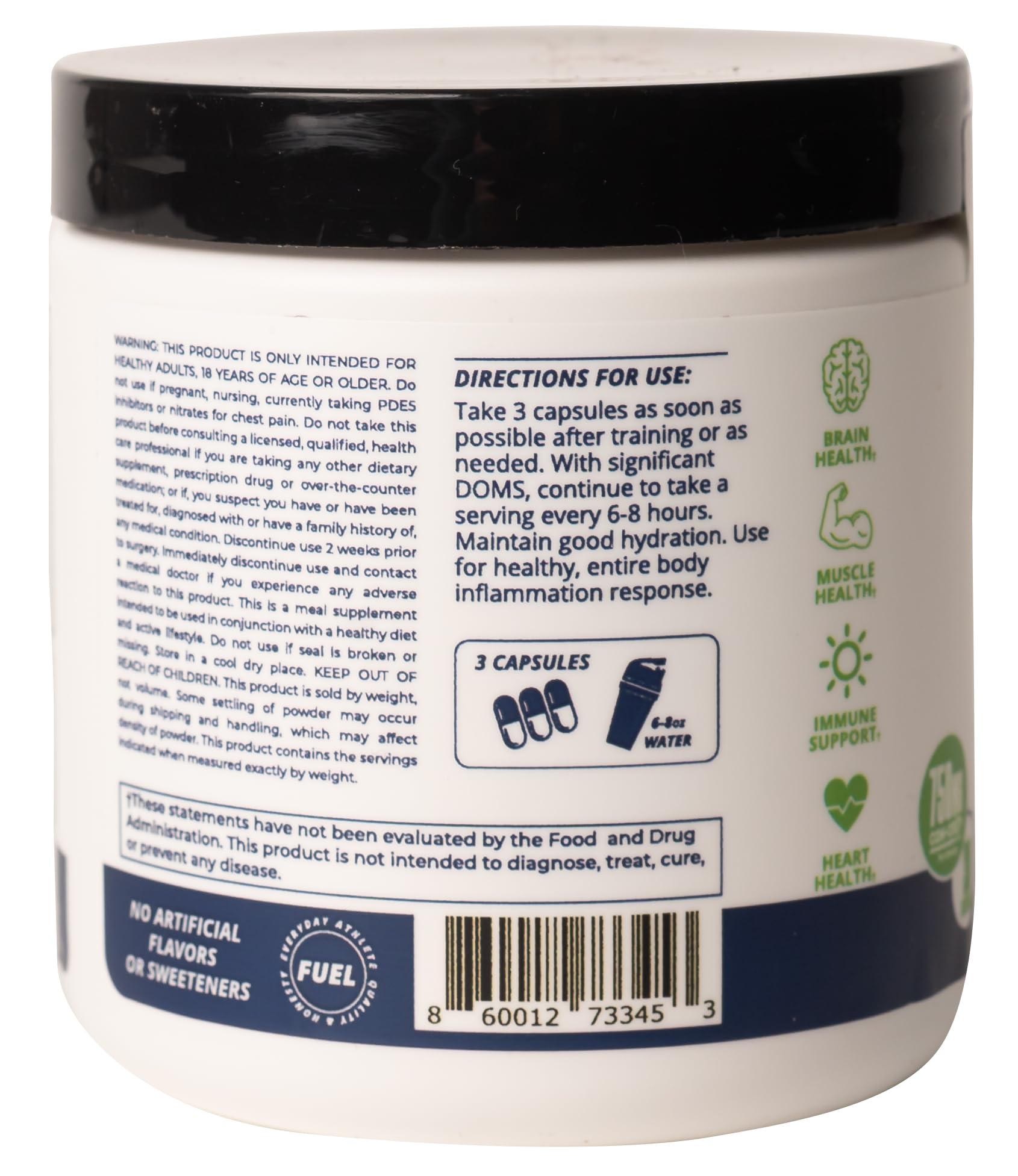 CREATINE HCl + Recovery Capsules for Men and Women, Muscle & Brain Health, Cognitive Function, Immune Support - 90 Vegetable Capsules POWER PLAY FUELAu supplements