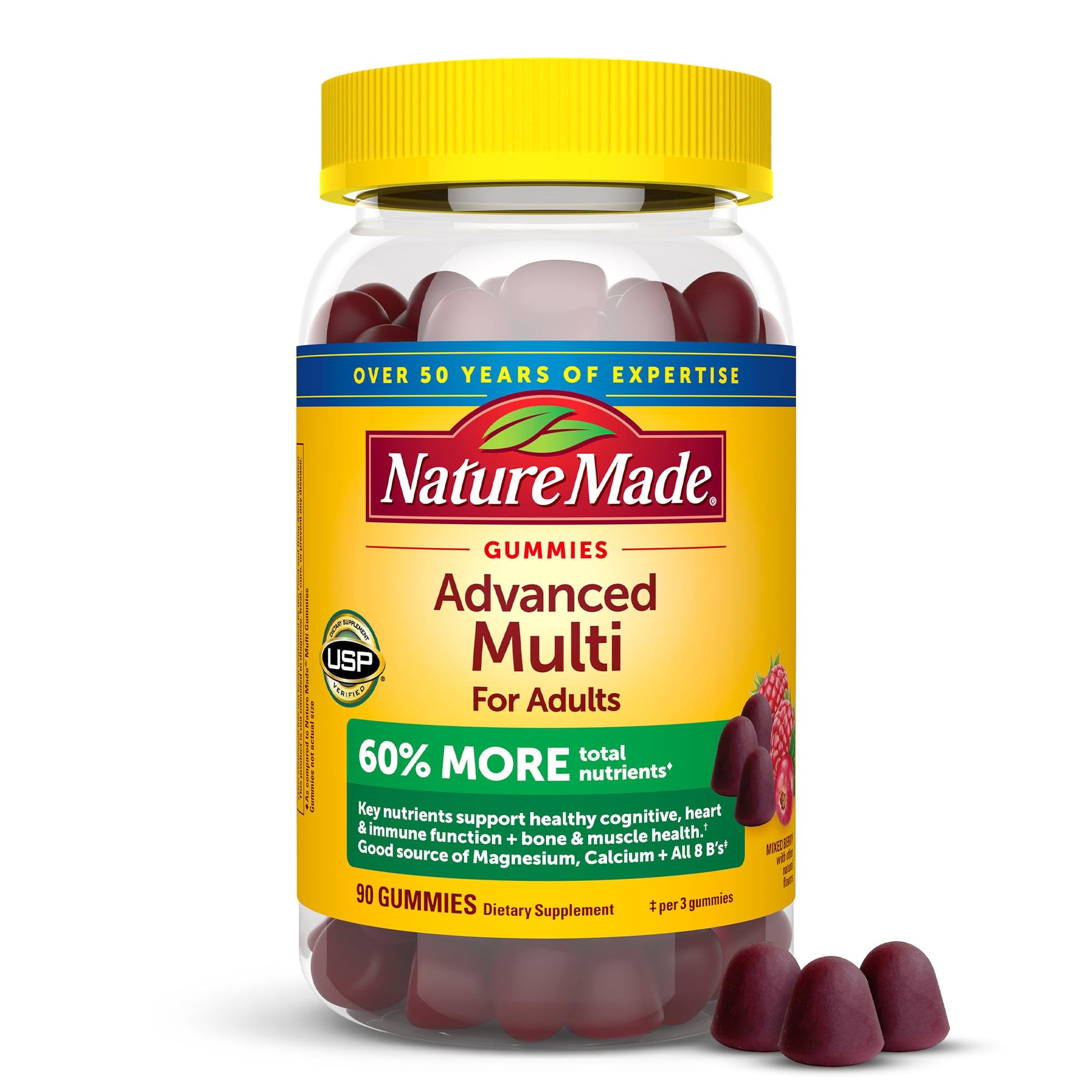 Nature Made Advanced Multivitamin Gummies for Adults, Women's and Men's Multivitamin Gummies with Magnesium Citrate Nature MadeAu supplements