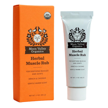 Moon Valley Organics Herbal Muscle Rub with Cayenne for Sore Joints, Aches and Pains, Soothes Pain Caused by Cold, Treat Sore Spots with Heat Moon Valley OrganicsAu supplements
