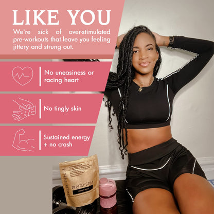 Bella Vérité Phyto Stim | Natural Pre Workout Powder | Yerba Mate and Ashwagandha Bella Vérité.US supplements