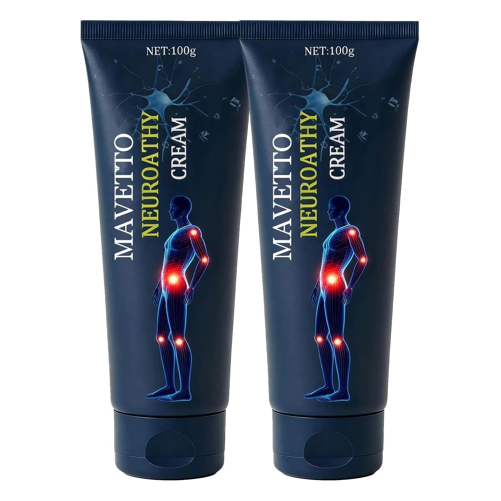 ReviveNerve Capsacare Neuropathy Relief Cream, Fast-Absorbing Soothing Cream with Capsaicin, Arnica, Menthol, MSM & Glucosamine for Feet, Hands, Legs, Muscles, Joints and Back (2pcs) ReviveNerveAu supplements
