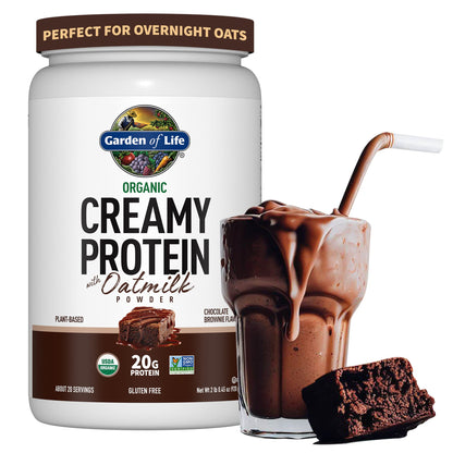 Garden of Life Creamy Organic Vegan Protein Powder + OatMilk, 20g Complete Plant Garden of LifeUS supplements