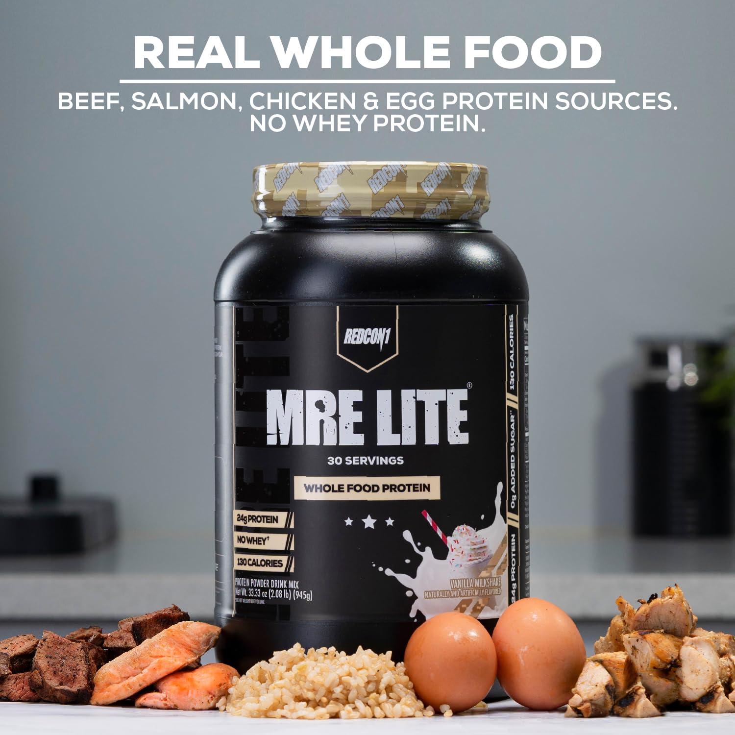 REDCON1 MRE Lite Whole Food Protein Powder, Oatmeal Chocolate Chip - Low Carb REDCON1US supplements