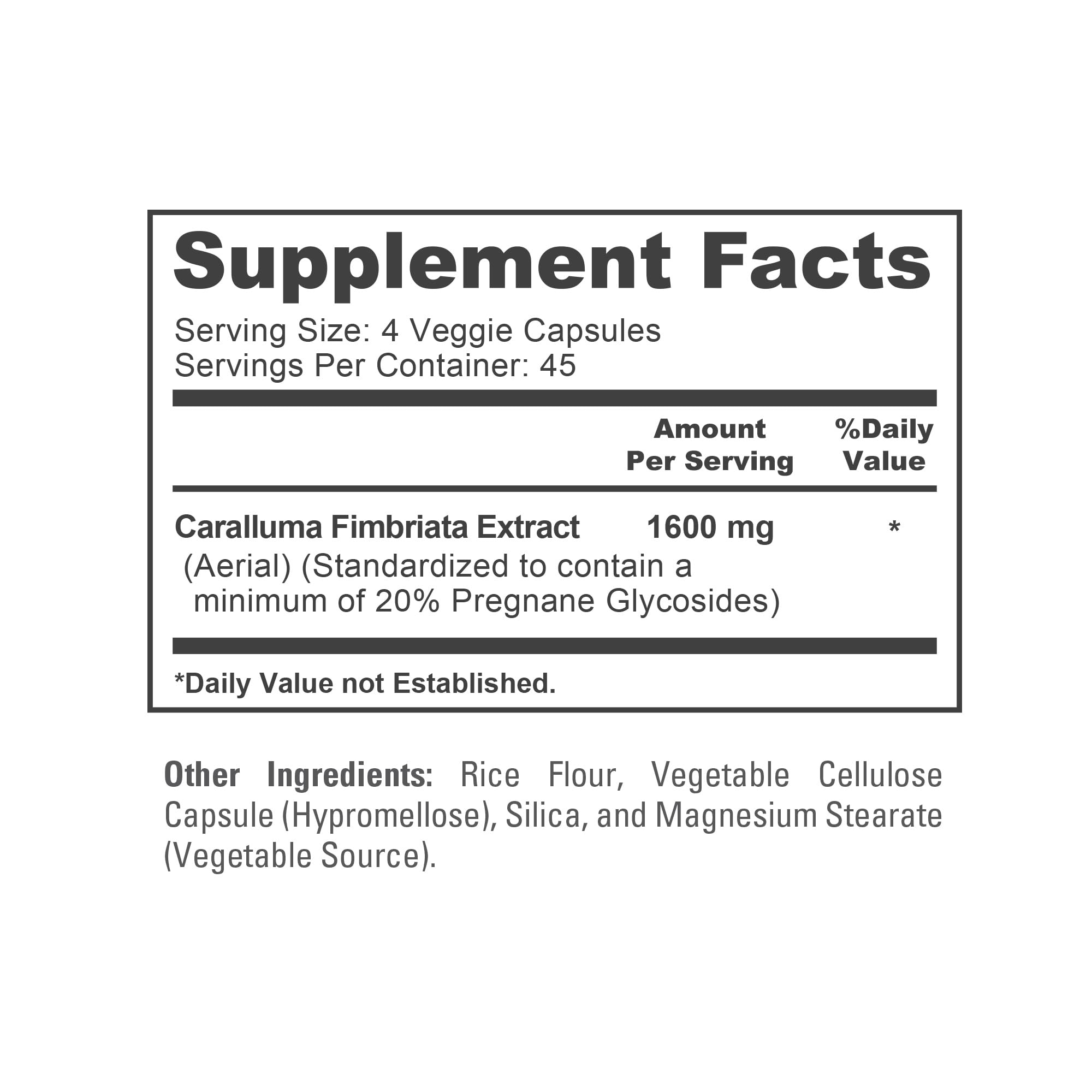 NusaPure Caralluma Fimbriata 1600mg - 180 Veggie Capsules (Non-GMO, Vegan) NusaPureAu supplements