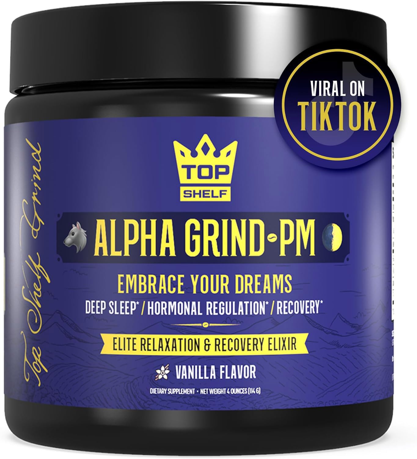 Advanced Sleep Supplement for Men, Nootropic Night Time Burner & Anabolic Recovery Join Top Shelf GrindUS supplements