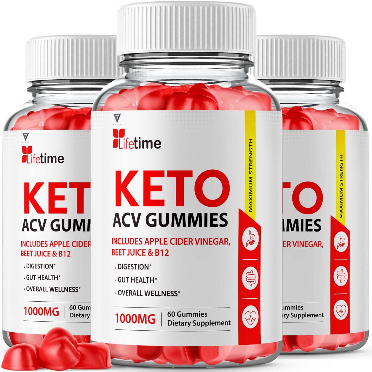 (3 Pack) Lifetime Keto Plus ACV Gummies Advanced Weight Loss AVC, Life Time Keto ACV FyvusAu supplements